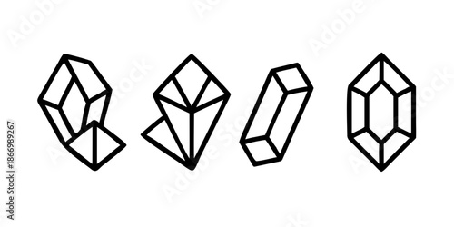 Geometric crystal shapes