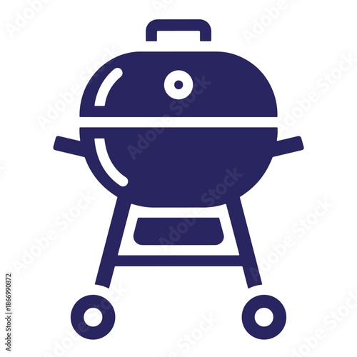 grill barbecue cooking outdoor kitchen appliance for summer food preparation  blue color