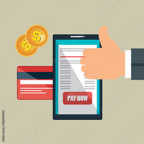 Person using smartphone for convenient payment