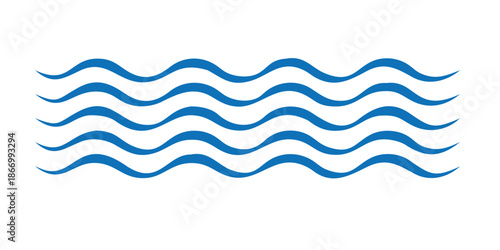 Blue wavy lines