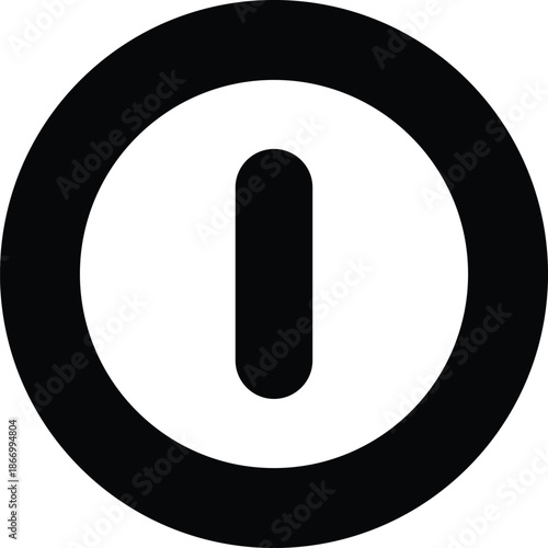 Power Off Icon – Shutdown Control Vector