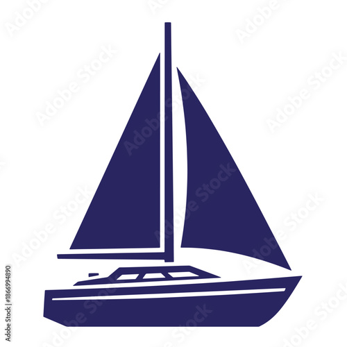 sailboat on water with sails up sailing yacht in ocean sea sail navigation transportation recreation leisure activity  sailboat