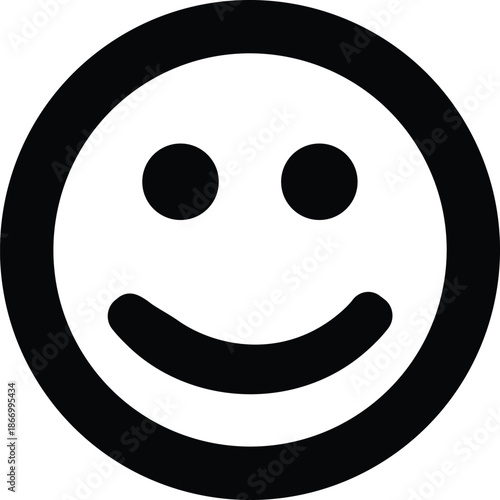 Smile Emoji Icon – Positive Emotion Vector