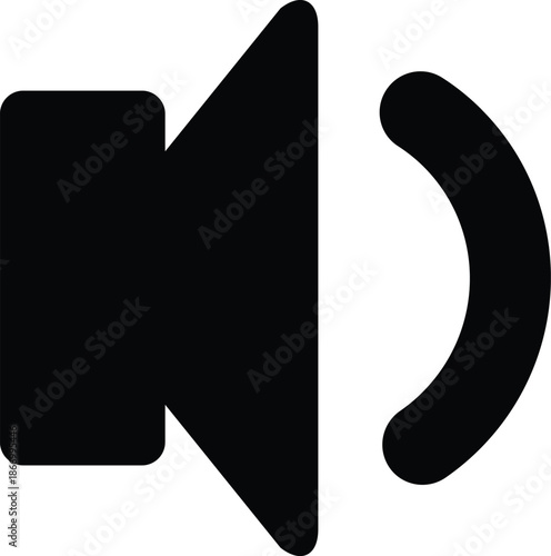 Speaker Icon – Audio Volume Control Vector Illustration