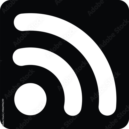 Wireless Signal Icon – WiFi Connection Vector Symbol