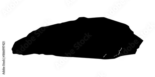 Silhouette of a rock