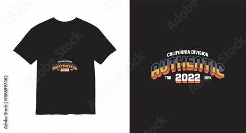 Varsity style vector t shirt design 