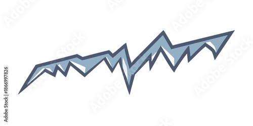 Abstract mountain range illustration