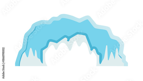 Ice cave illustration
