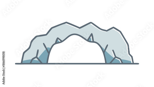Natural arch illustration