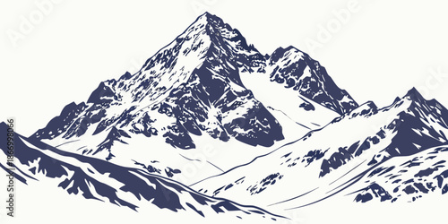 Majestic mountain range