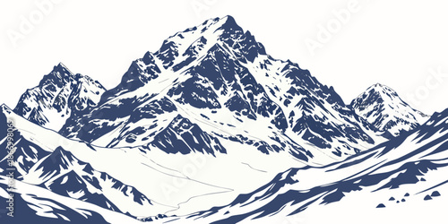 Majestic mountain range