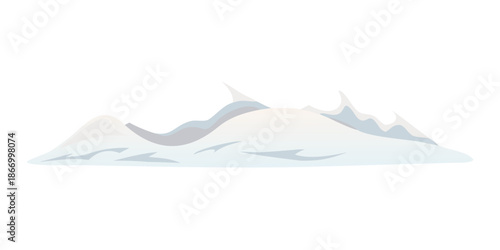 Snowy mountain landscape