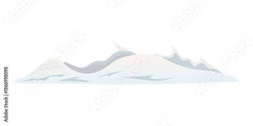 Snowy mountain landscape