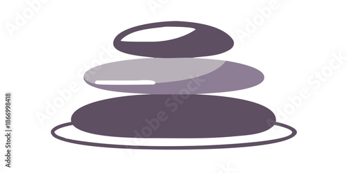 Stacked stones illustration