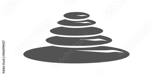 Stacked stones illustration