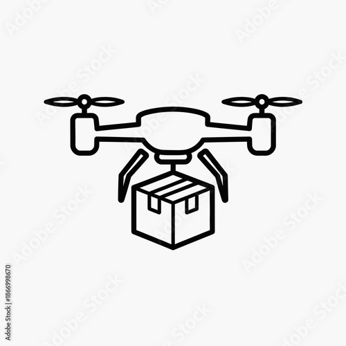 Drone Delivering Package with Precision and Speed.