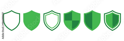 Circuit Shield Lock Icon Set, tech shield lock icons, cyber security design, smart lock outline, digital protect symbol, minimal filled lock, thin stroke secure vector, isolated lock set