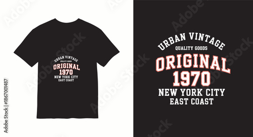 Varsity style vector t shirt design 