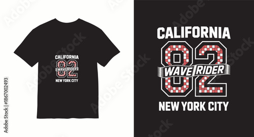 Varsity style vector t shirt design 