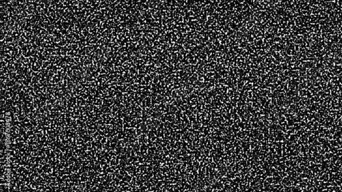 Seamless Loop of No Signal Broadcast Static, Heavy Digital Glitch and TV Snow Noise Background Motion Graphic 4k video animation seamless loop