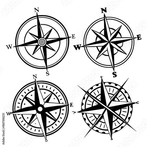 Collection of compass designs