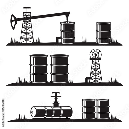 Oil extraction and storage facility