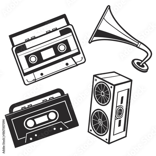 Vintage audio equipment