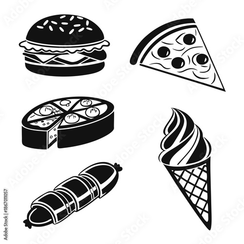 Delicious food icons