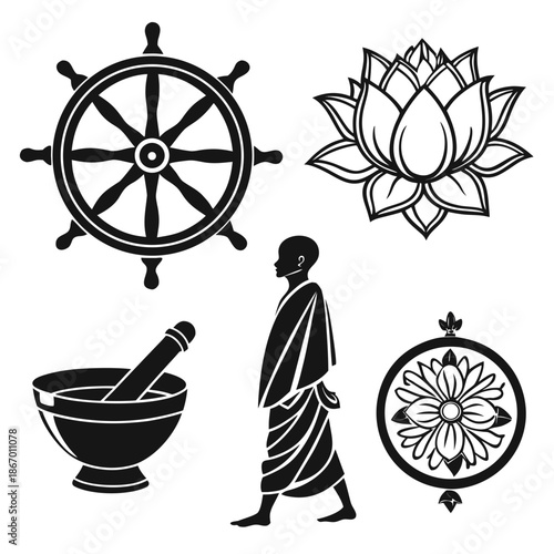 Spiritual symbols collection