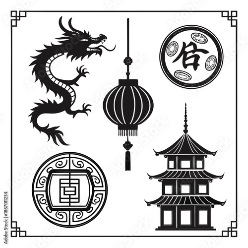 Asian cultural symbols