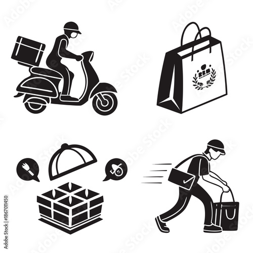 Delivery and shipping icons