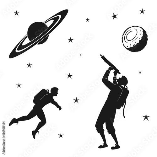 Astronauts in space exploration