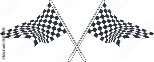 Racing Flag Illustration