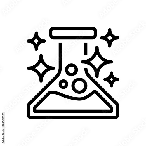 Innovation Lab Line Icon, Outline Symbol for Scientific Experiment, Tech Development, Research Center, Discovery Process, and Creative Testing. Vector Sign Icon.