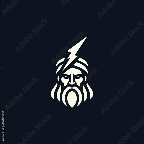 Zeus God of Thunder Logo