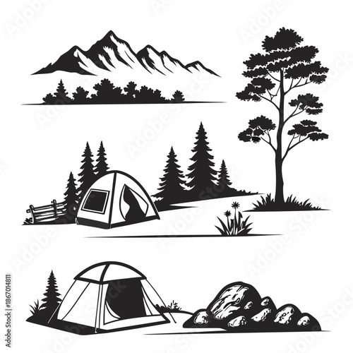 Camping in the mountains