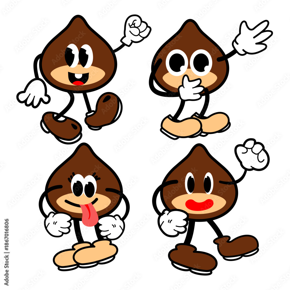 Fototapeta premium Cartoon Character Chest View Illustration