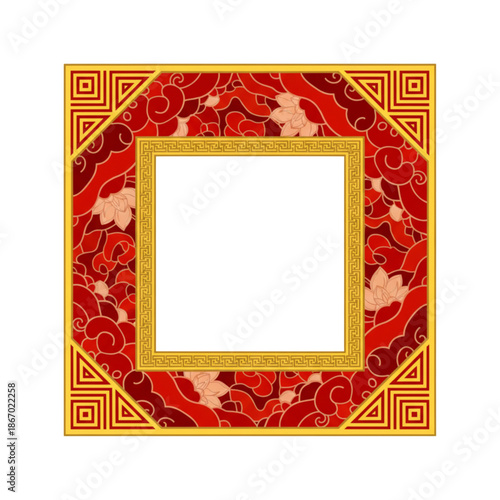 Traditional Chinese Red Frame