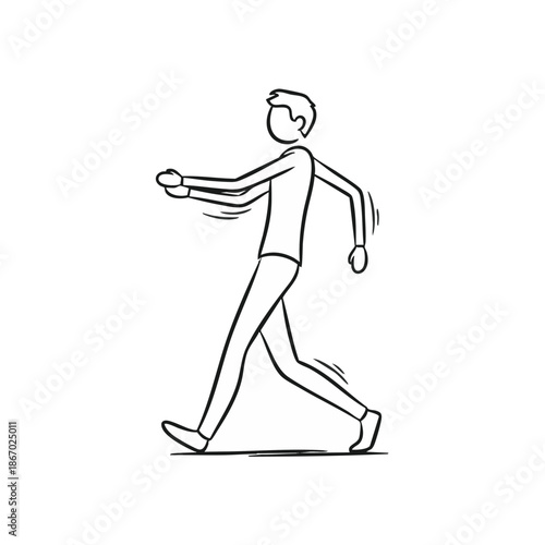 Man throwing ball while running.