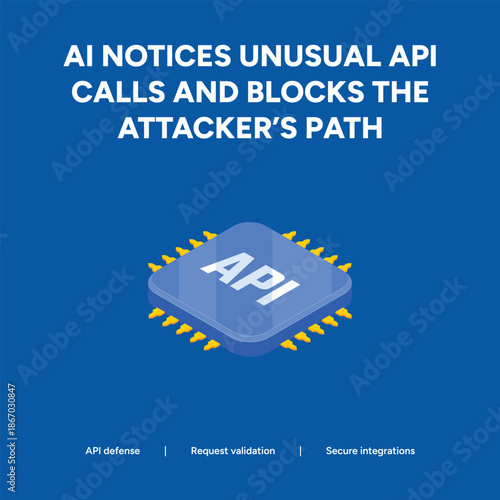 AI secures integrations by noticing unusual API calls and blocking attacker paths.