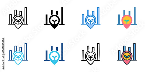 Crop yield icons set multiple style collection. Editable stroke 
