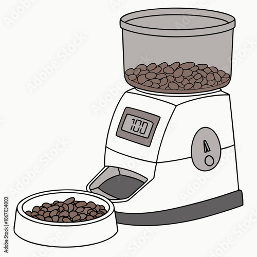 Electric coffee bean grinder