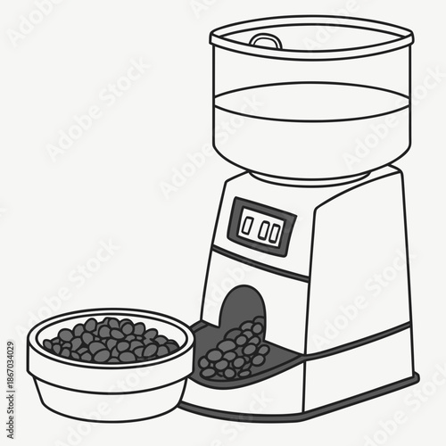 Electric coffee bean grinder