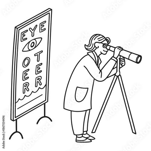 Eye doctor examination