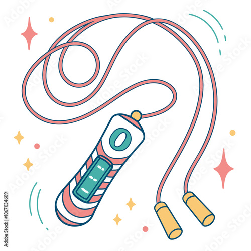 Illustrated jump rope