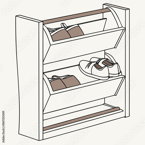 Modern shoe rack