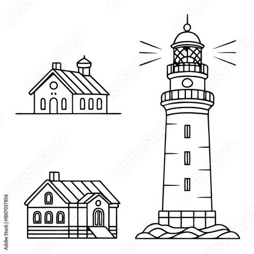 lighthouse vector illustration