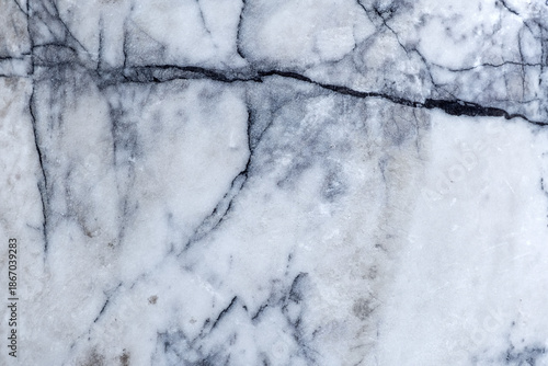 White and Gray Marble Texture with Natural Cracks
