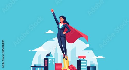 Professional business woman illustration